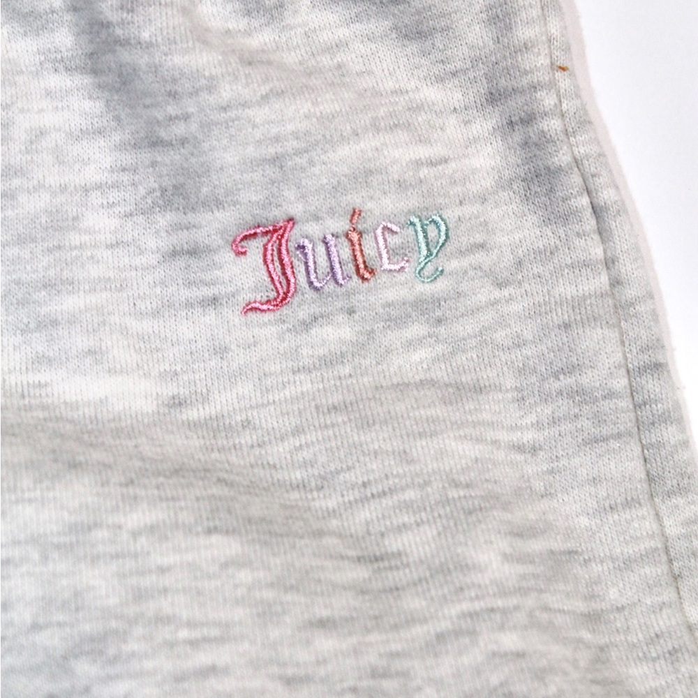 Juicy Couture Girls Heather Gray Jogger Sweatpants